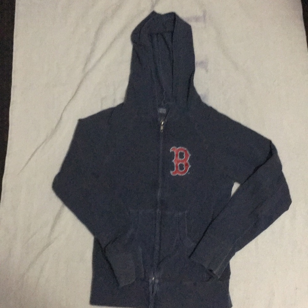 Vintage (as in old) Red Sox hoodie.  Wrld Ser 2018
